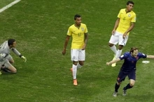 La joie de Daley Blind, auteur du deuxième but contre le Brésil, le 12 juillet. Photo: VNA/CVN