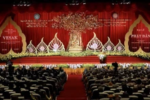 La grande fête du Vesak 2019 s'est ouverte dimanche à Hà Nam. Photo : NDEL.
