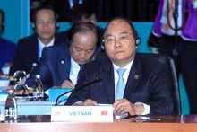 Le Premier ministre Nguyên Xuân Phuc lors de la séance plénière du Sommet spécial entre l’ASEAN et l’Australie. Photo : VGP.