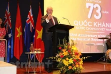Le gouverneur général d’Australie, Peter Cosgrove, prend la parole. Photo : VNA