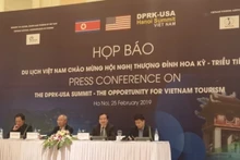 Conférence de presse présente des informations sur le tourisme au Vietnam à l’occasion du Sommet RPDC - États-Unis. Photo : NDEL.