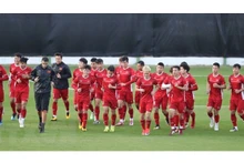 Des fooballeurs de l'équipe nationale vietnamienne. Photo : VNA