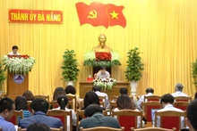 Vue générale de la 11e session de la 21e législature du Comité municipal du Parti communiste du Vietnam pour Dà Nang. Photo : VGP.