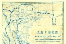 La carte graphique d'An Nam. Photo: Le Comité national des frontières du Ministère vietnamien des affaires étrangères. Photo d'archive.