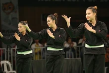 Des joueuses de pencak silat du Vietnam aux SEA Games 29. Photo: vietnamnet.