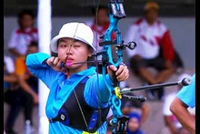 La tireuse à l’arc Châu Kiêu Oanh. Photo: Capture d'écran/NDEL.