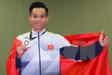Lê Thanh Tùng a décroché une médaille d'or lors de la 4e journée des SEA Games-29. Photo: VNA.