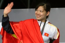 La nageuse Nguyên Thi Anh Viên. Photo: VNA.