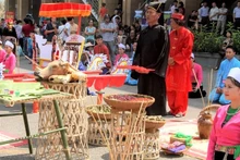 La fête Khai ha est une activité culturelle et religieuse importante de l'ethnie Muong. Photo : baodantoc.
