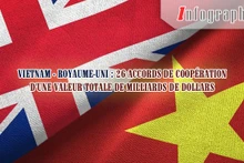 [Infographie] Vietnam - Royaume-Uni : 26 accords de coopération d'une valeur totale de milliards de dollars