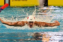 Tran Hung Nguyen qui a empoché une médaille d'or au 200 m avec 2 minutes et 1,22 seconde. Photo: Trân Hai/NDEL