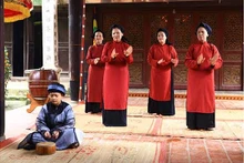 Un spectacle du chant "xoan" de Phu Tho. Photo : http://daidoanket.vn