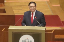 Le Premier ministre Pham Minh Chinh devant l’Assemblée nationale, le 26 juillet. Photo : VNA.