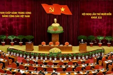 Vue générale du 14e plénum du Comité central du Parti communiste du Vietnam. Photo : NDEL.