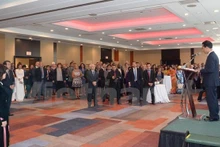 L’ambassadeur vietnamien au Canada, Tô Anh Dung, prend la parole. Photo: VNA.