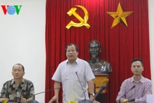 Nguyên Khac Loi, directeur adjoint du Service municipal de la Culture, des Sports et du Tourisme de Hanoï lors de la conférence de presse. Photo: VNA.