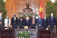 Rencontre entre le PM Nguyên Xuân Phuc et les représentants en chef d'agences des Nations Unies au Vietnam. Photo : VOV.