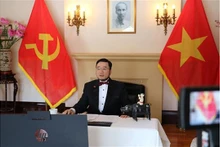 L’ambassadeur du Vietnam au Canada, Pham Cao Phong, lors du webinaire. Photo : VNA.