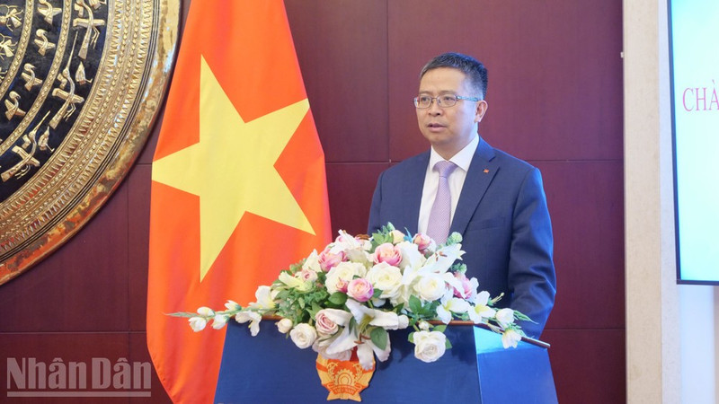 L’ambassadeur du Vietnam en Chine, Pham Thanh Binh, lors de l'évènement. 