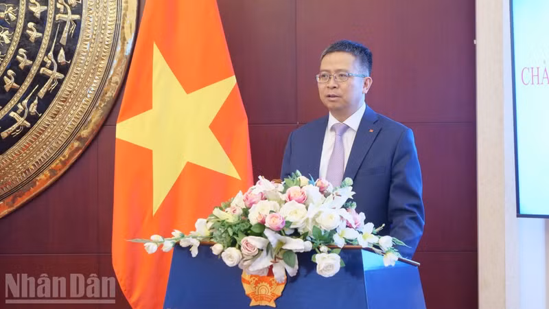 L’ambassadeur du Vietnam en Chine, Pham Thanh Binh, lors de l'évènement. 