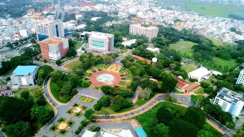 Parc logiciel de Quang Trung (QTSC), site d’expérimentation des véhicules autonomes à Hô Chi Minh-Ville. Photo : CTV/CVN.