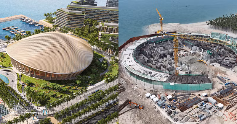 Le futur Centre de conférences de l'APEC. Photo : VNA.