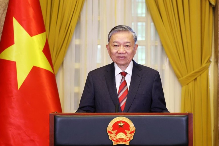 Le secrétaire général du Comité central du Parti communiste du Vietnam, To Lam. Photo : VNA.