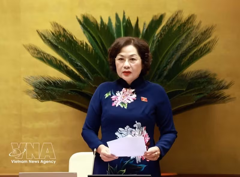 La vice-présidente de l'Assemblée nationale, Nguyen Thi Hong. Photo : VNA.