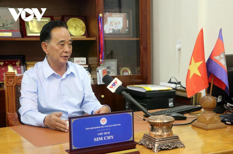 M. Sim Chy, président de l’Association khmère-vietnamienne au Cambodge. Photo : VOV.