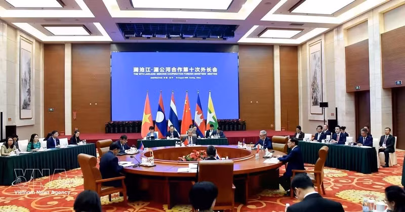 La 10e Conférence des ministres des Affaires étrangères de la Coopération Mekong-Lancang (MLC). Photo : VNA.