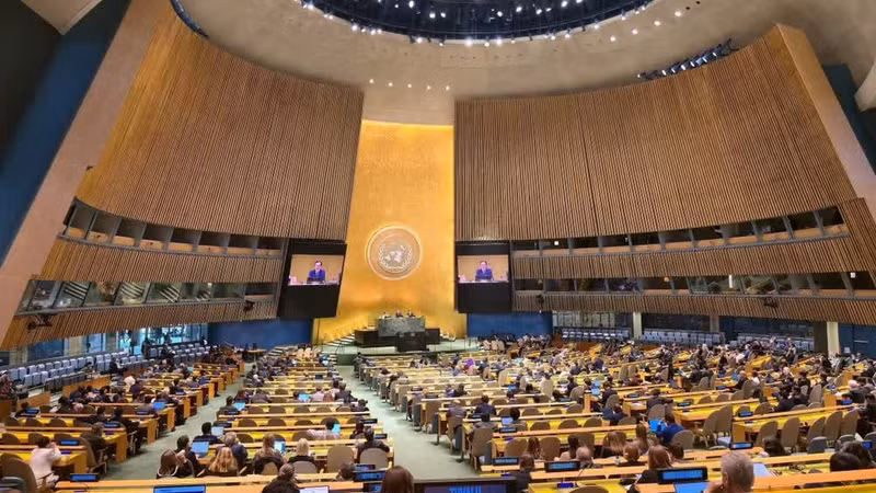 Vue d’ensemble de la séance de clôture de la 11ᵉ Conférence d’examen du traité de non-prolifération nucléaire. Photo : VNA.