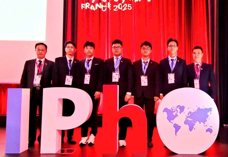 La délégation vietnamienne participe à la 55e édition des Olympiades Internationales de Physique (IPhO). Photo : MOET.