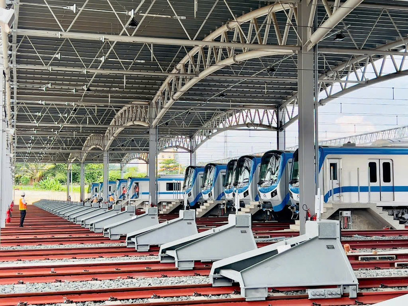 Ho Chi Minh-Ville connaît une vague d’investissements privés, tant nationaux qu’étrangers, dans les projets de métro urbain. Photo : Danviet.