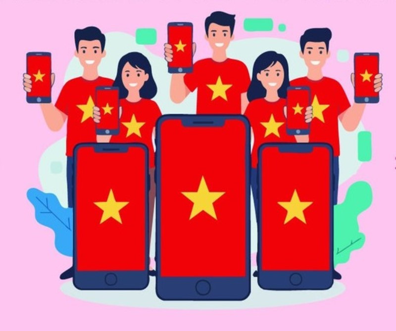 80e Fête nationale : : la campagne « Fierté d'être Vietnamiens – Teindre le cyberespace en rouge »