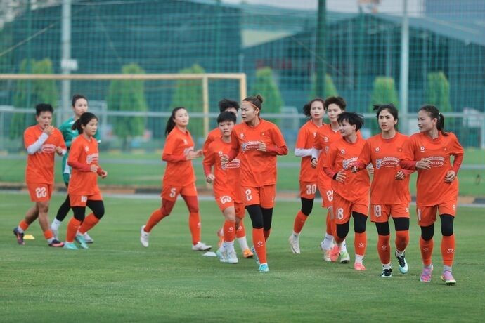 L'équipe nationale féminine de football du Vietnam. Photo : VNA.