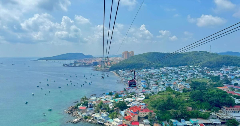 La télécabine de Hon Thom. Photo : VNA.