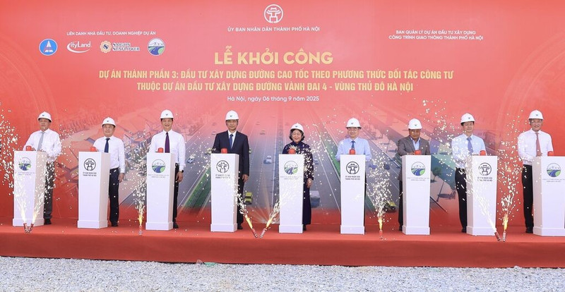 Cérémonie de mise en chantier du projet à Hanoi, le 6 septembre. Photo : VNA.