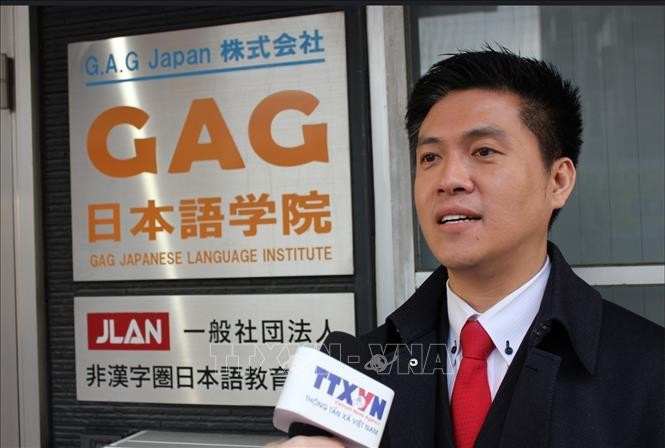 Nguyen Duy Anh, président d’honneur de l’Association des Vietnamiens de Fukuoka et secrétaire général du Réseau mondial pour l’enseignement du vietnamien et de la culture vietnamienne. Photo : VNA.