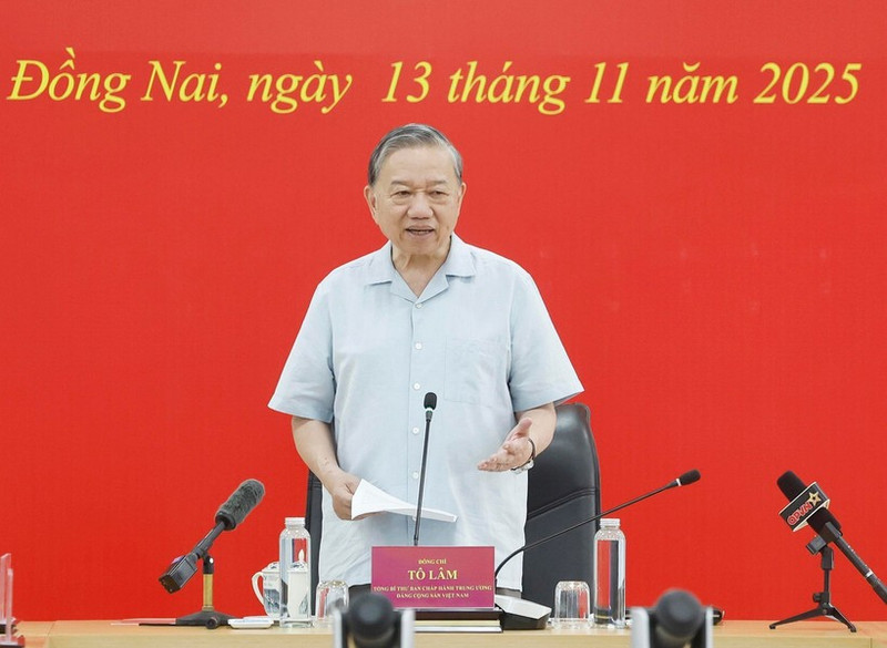 Le secrétaire général du Parti communiste du Vietnam, To Lam. Photo : VNA.