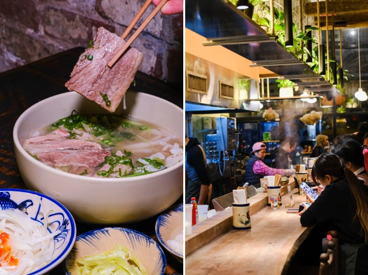 Le pho bo Nam Dinh et l’espace de restauration de Banh Anh Em à New York. Photo : WSJ. thiet-ke-chua-co-ten-16-175757-3705-8778-1757574434.png