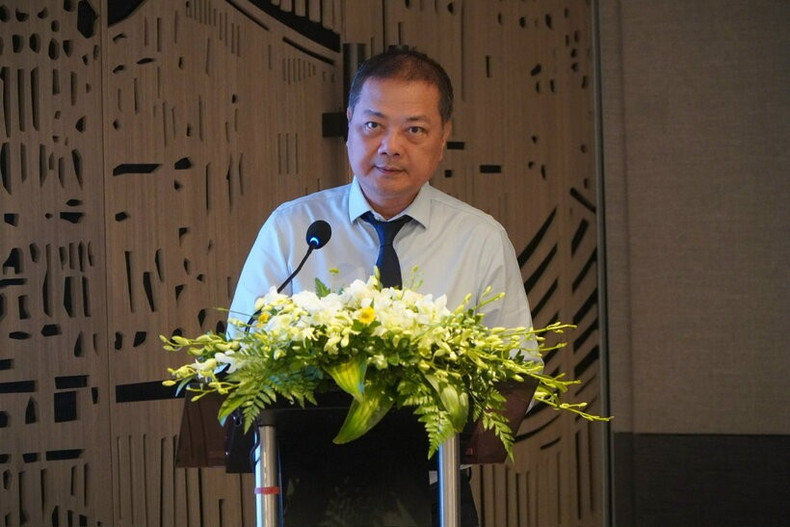 Le directeur du Département du commerce extérieur, Nguyen Anh Son, prononce le discours d’ouverture de l’atelier. Photo : Congthuong. z6718451637058be47dcc7d407bb9cbcab2876213d8eca-18331891.jpg