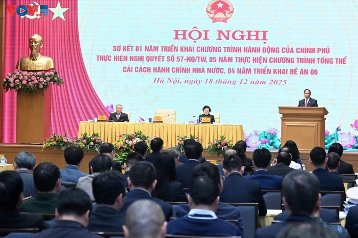 Vue d'ensemble de la conférence. Photo: Lại Hoa/VOV