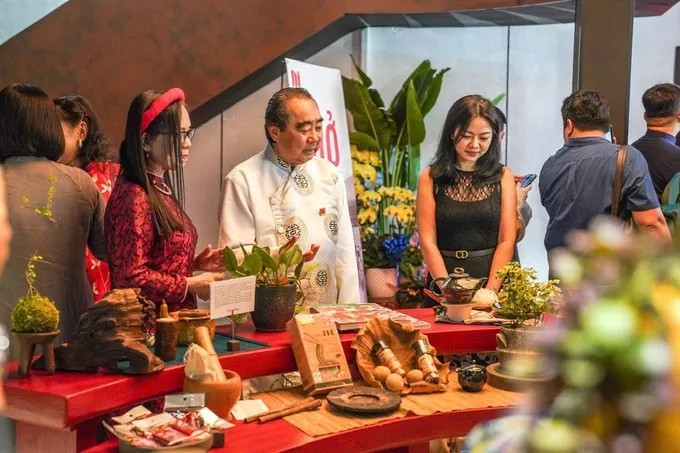 Dé visiteurs au nouveau musée du "phở", situé dans le quartier de Ben Thanh à Ho Chi Minh-Ville. Photo : sggp.org.vn