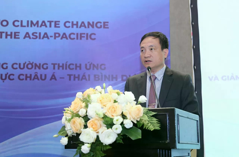 Monsieur Pham Quang Toan, directeur adjoint du département de la pêche et de l'inspection de la pêche au ministère vietnamien de l'Agriculture et de l'Environnement, a prononcé le discours d'ouverture de l'atelier. Photo : baoquocte.vn