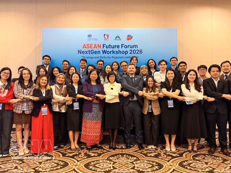Délégués participant à l'atelier intitulé « ASEAN Future Forum NextGen : Strategy and Skills for Regional Leadership ». Photo : VNA.