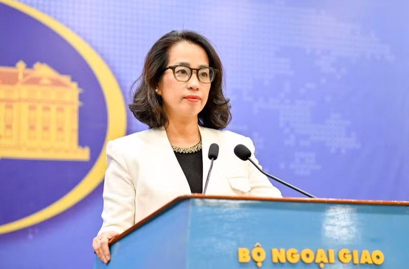 la porte-parole Pham Thu Hang du ministère des Affaires étrangères. Photo : ministère des Affaires étrangères.