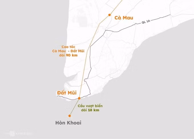 Distance entre Hon Khoai et le continent. Infographie : Hoang Thanh.