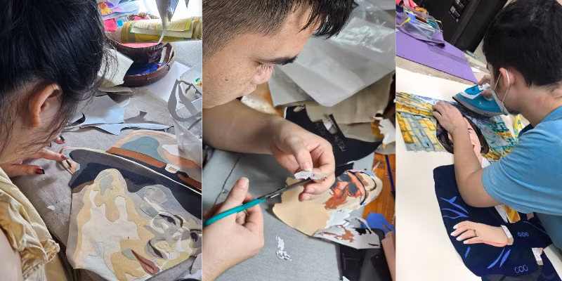 Les «artisans» silencieux de Vụn Art. Photo : Vụn Art.