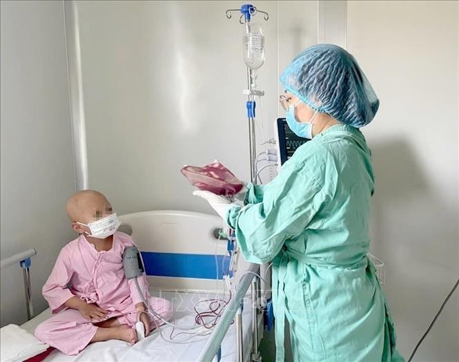 L'état de la patiente est désormais stable. Photo : VNA.
