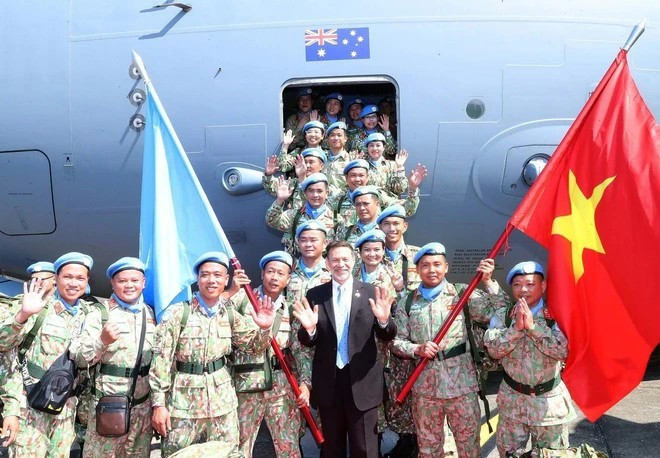 Casques bleus vietnamiens. Photo: VNA